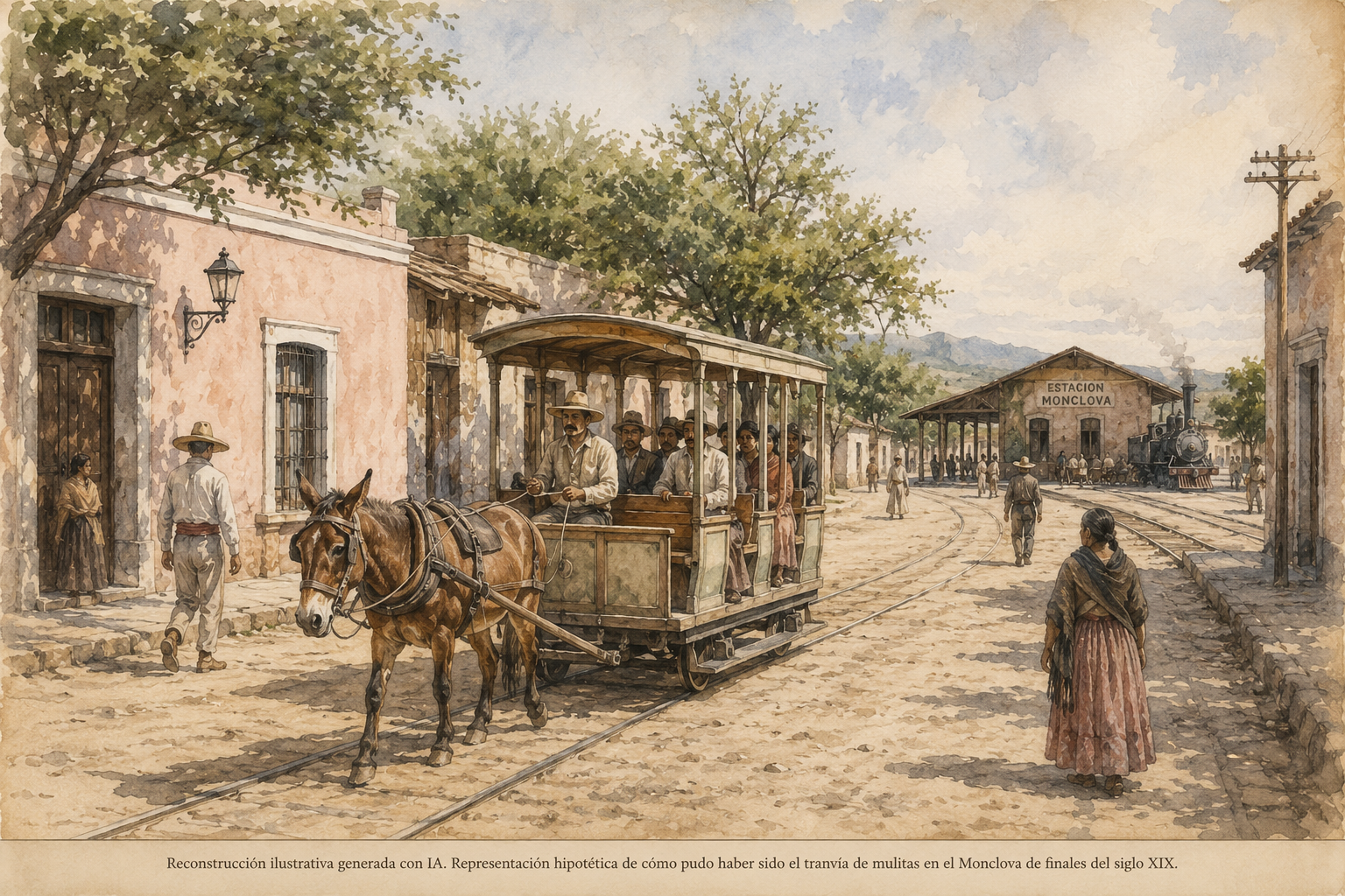 El tranvía de mulitas de Monclova: cuando la ciudad comenzó a moverse sobre rieles
